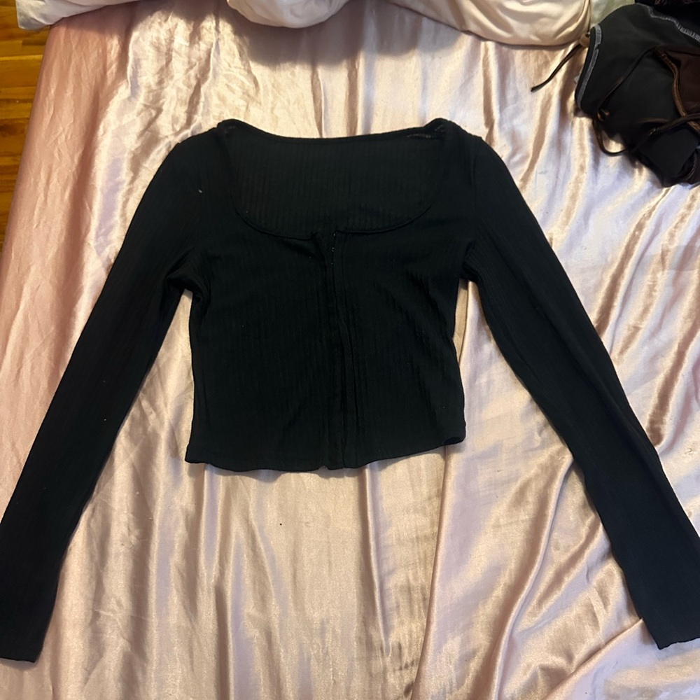 Black Long Sleeve Women's Top